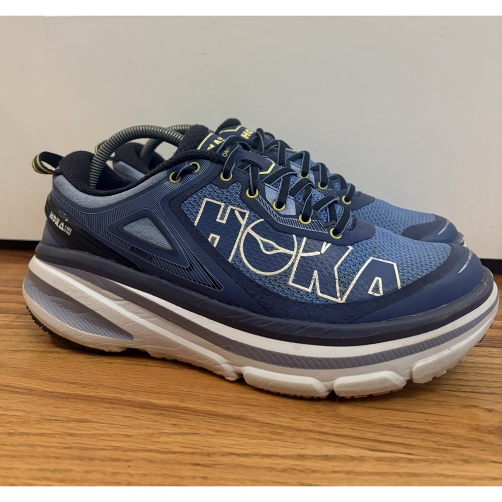 Hoka One One Women's Bondi 4 Hydrangea/Sunny Lime Road Running Shoes Size 9.5 US